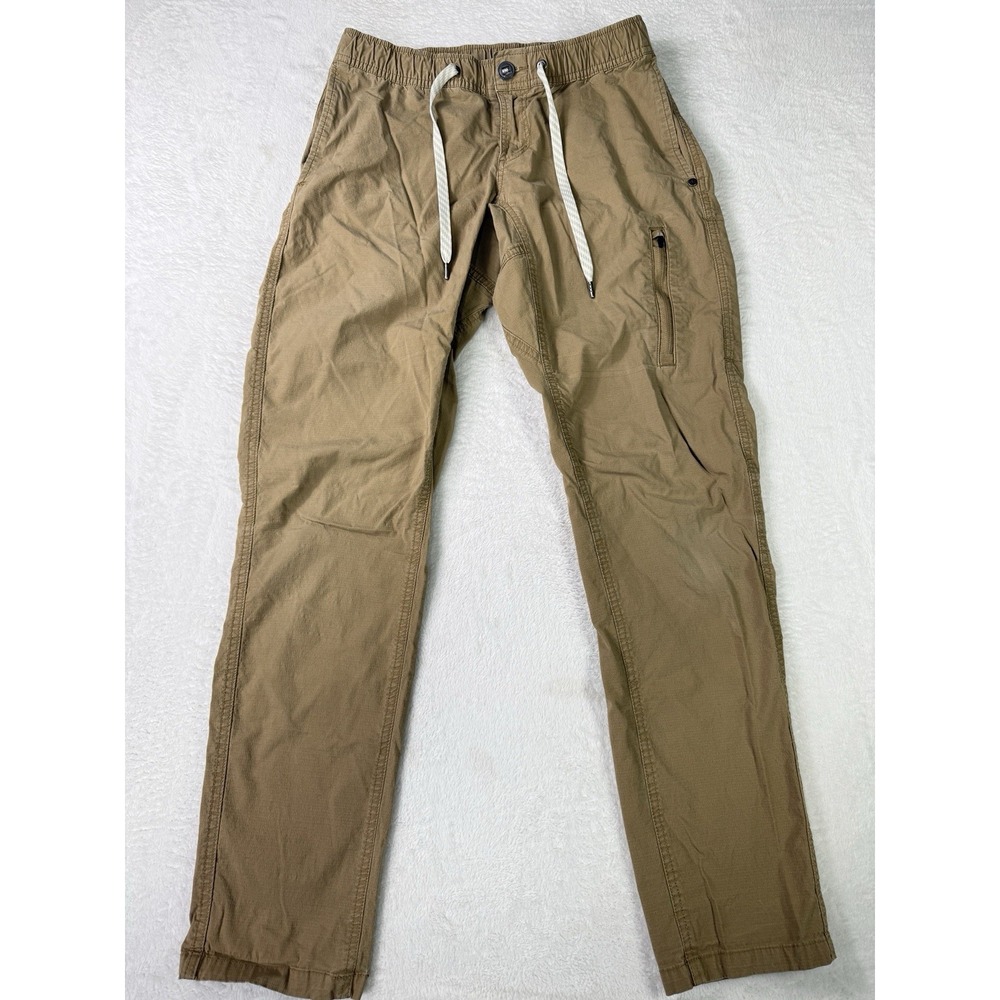 Vuori Pants Mens Small Beige Ripstop Climber Chino Stretch Performance Hiking